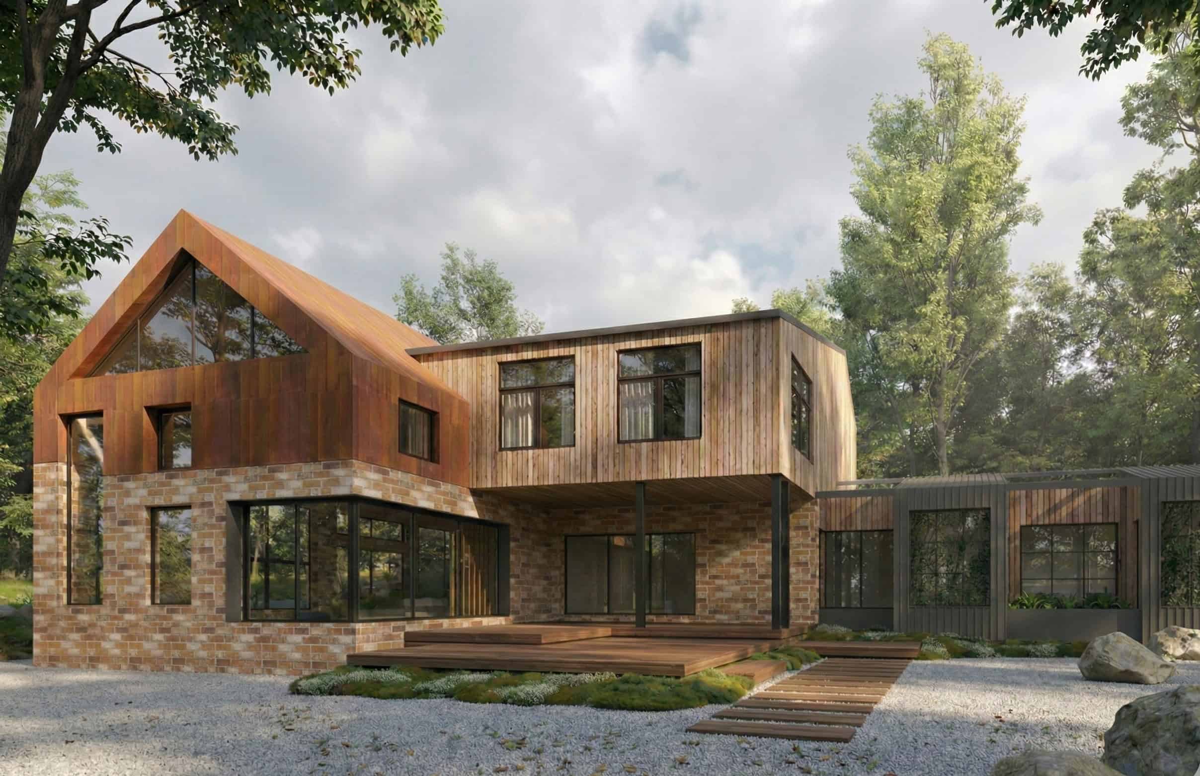 Architectural image of the regional house